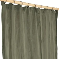 Rideau en voile de coton kaki avec oeillets 120x280cm - Dili