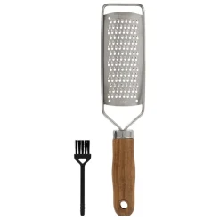 Râpe en inox et bois naturel et brosse - Ablis