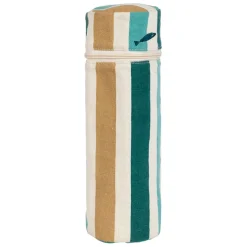 Sac bouteille isotherme en tissu et coton turquoise - Eté A La Mer