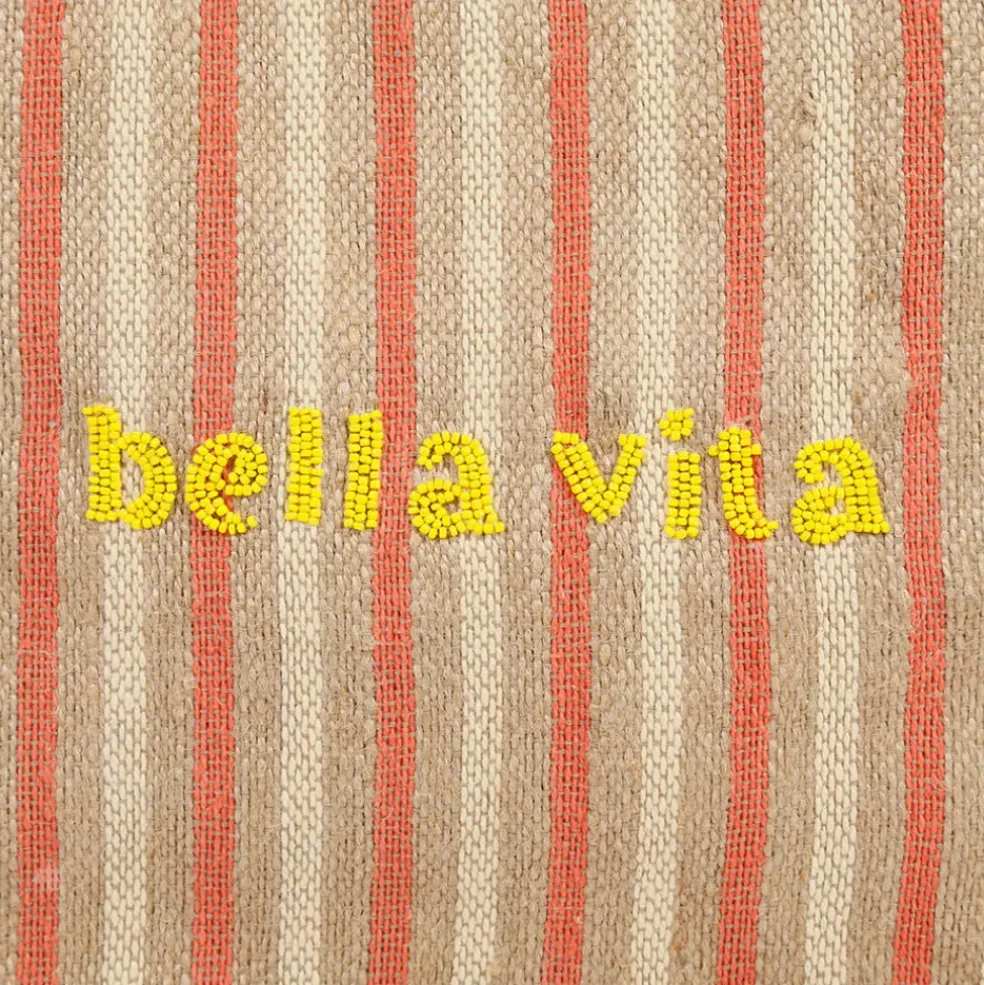 Sac "Bella Vita" en jute et coton naturel - Palma