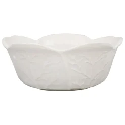 Saladier chou en grès blanc d27cm - Chou