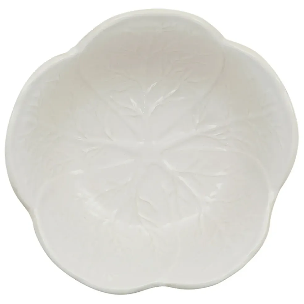 Saladier chou en grès blanc d27cm - Chou