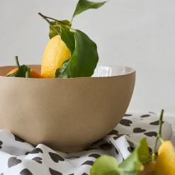 Saladier en grès blanc d26cm - Jade