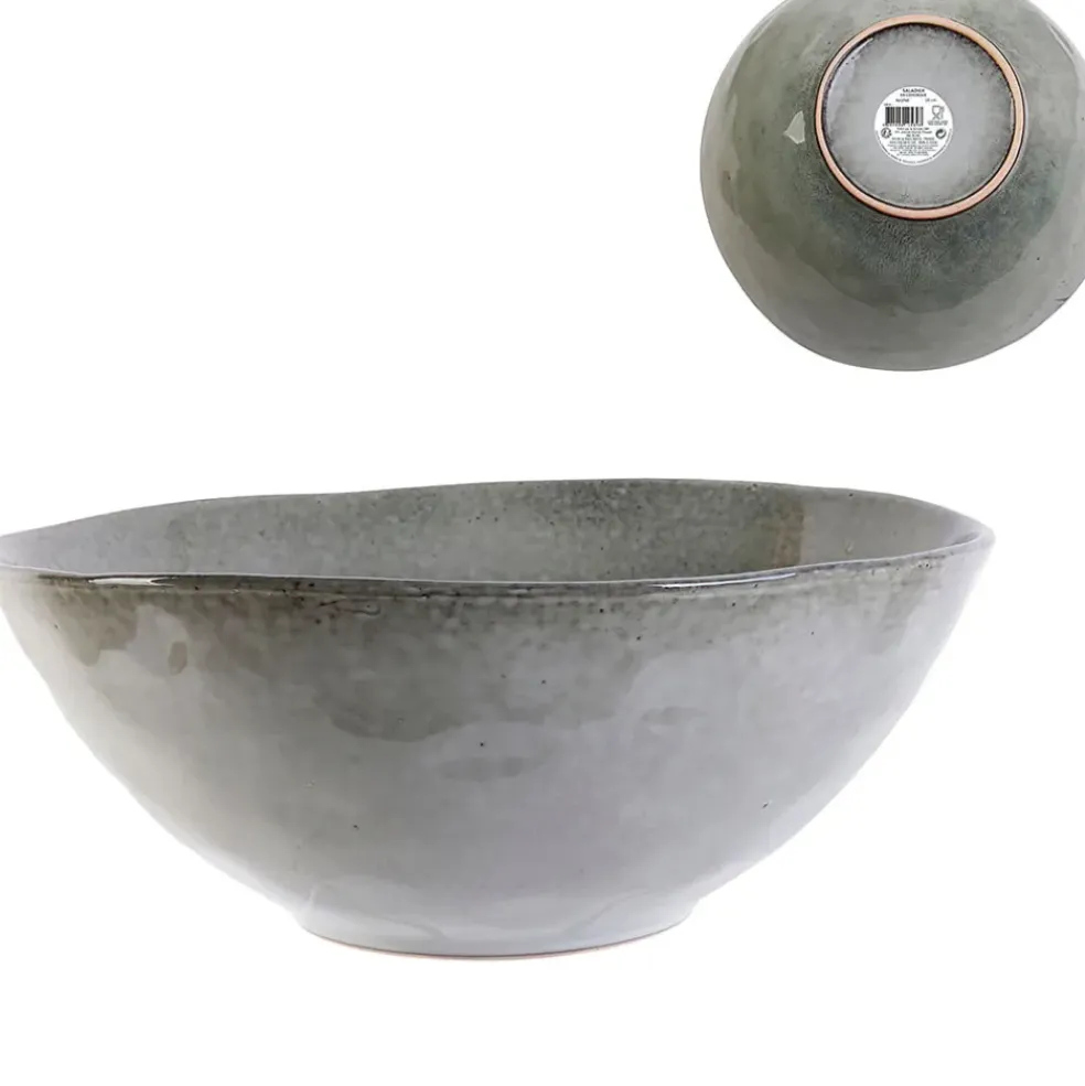 Saladier en grès gris d28cm - Au grès du temps