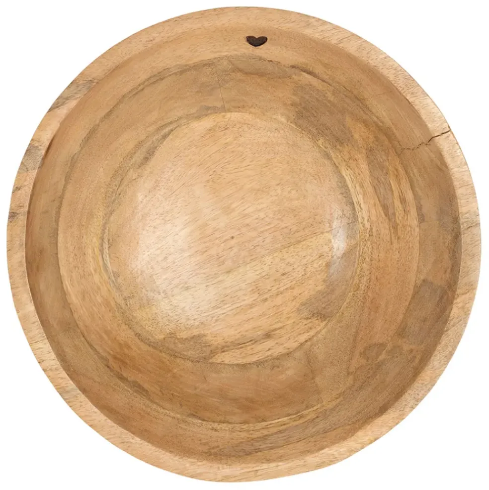 Saladier en manguier naturel d30cm - Famille