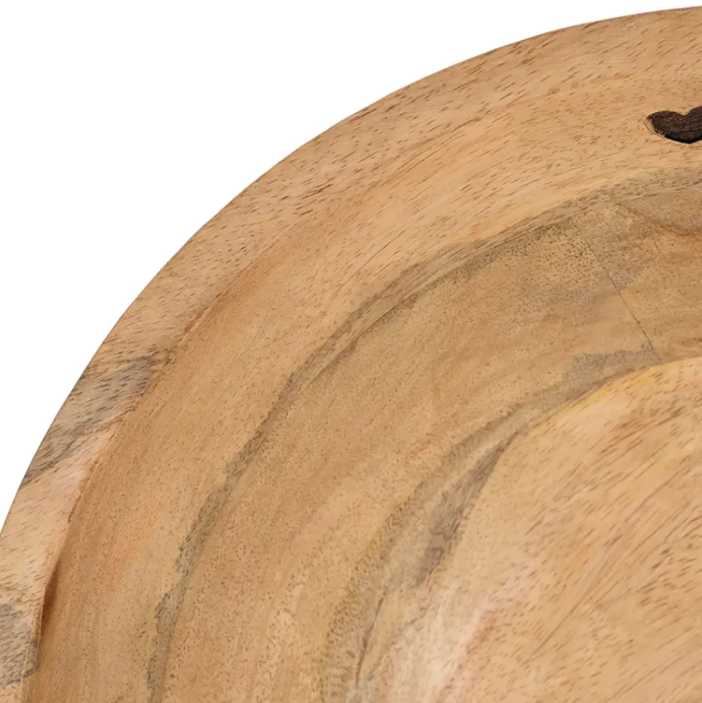 Saladier en manguier naturel d30cm - Famille