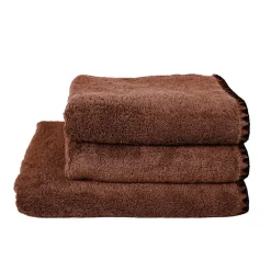 Serviette de bain en coton brick 70x130cm - Issey