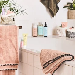 Serviette de bain en coton cimarron 70x130cm - Issey