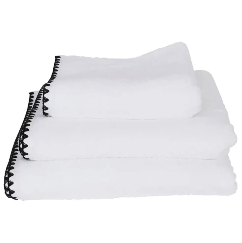 Serviette de douche en coton blanc 90x140cm - issey