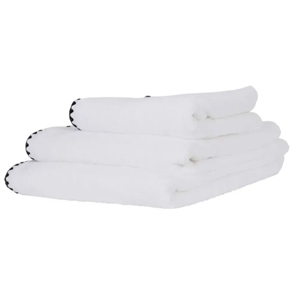 Serviette de douche en coton blanc 90x140cm - issey