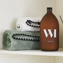 Serviette de toilette en coton celadon 50x100cm - Issey