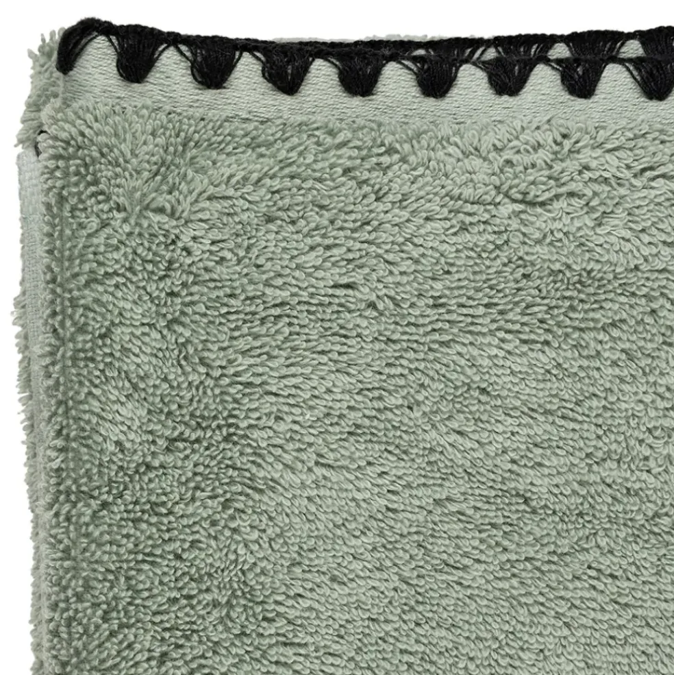 Serviette de toilette invite en coton celadon 30x50cm - Issey