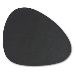 Set de table effet cuir noir 34x42cm