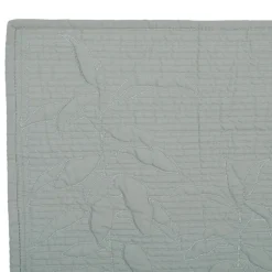 Set table boutis vert d'eau 48x34cm coton