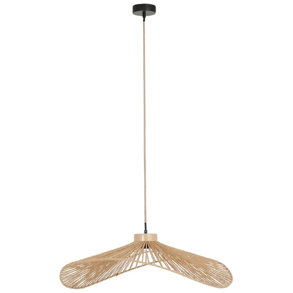 Suspension en corde de papier l71cm naturel - calyp
