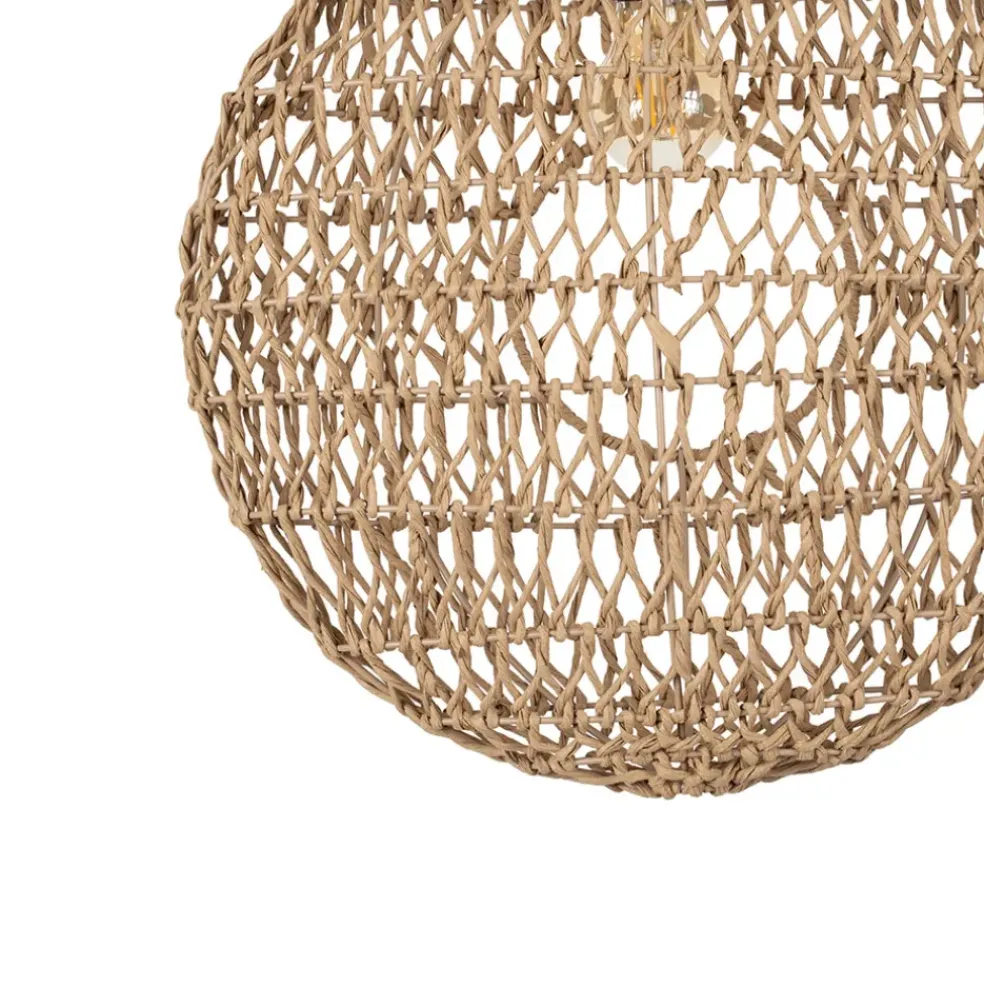 Suspension en corde de papier d41cm naturel - calyp