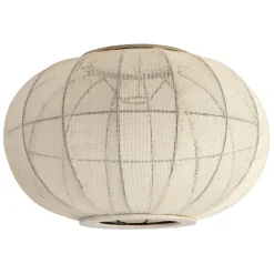 Suspension en coton et fer écru non électrifiée d45xh28cm - Enigma
