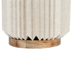 Suspension en papier et lin naturel d56xh20cm - Fontelo