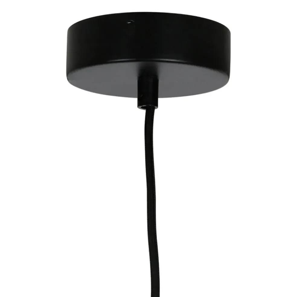 Suspension japandi en lin d110cm brun