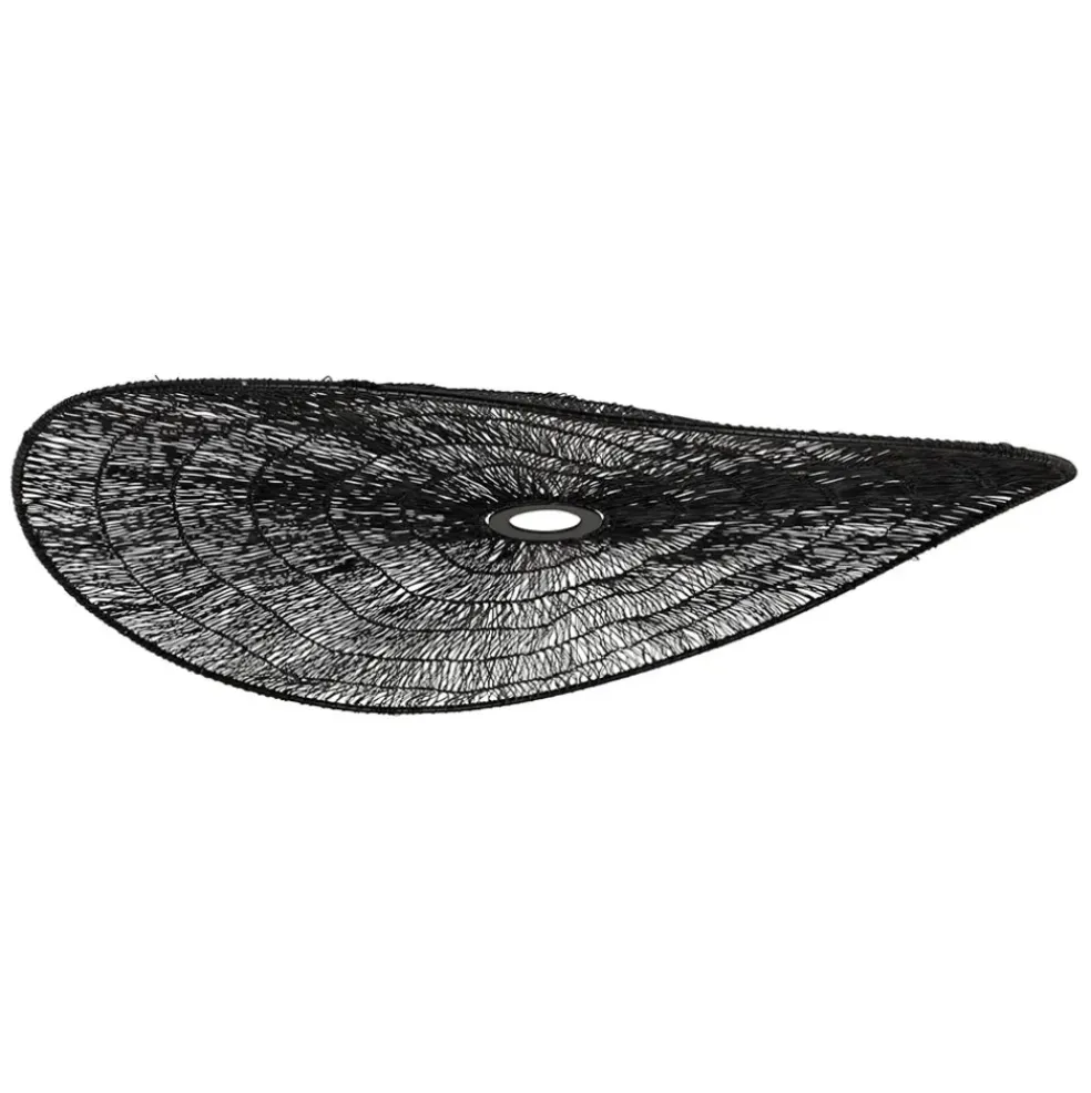 Suspension non electrique en fer naturel et noir d60xh34cm - Organic