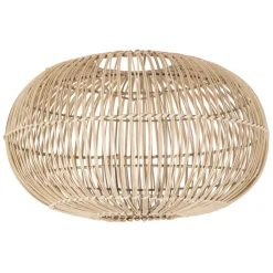 Suspension non électrique en rotin et fer naturel d40cm - Brasil