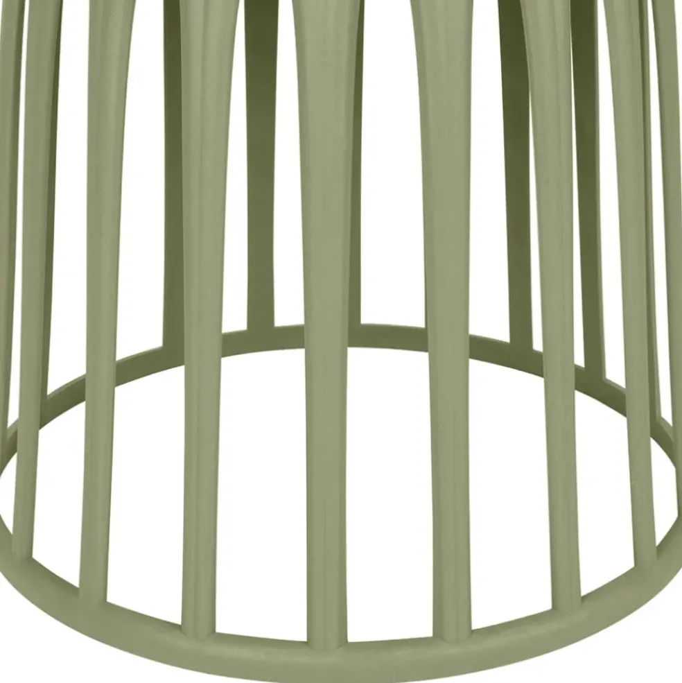 Table basse de jardin ronde kaki d50cm - Lumi