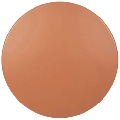 Table de jardin rond en fer terracotta d80cm - Lumi