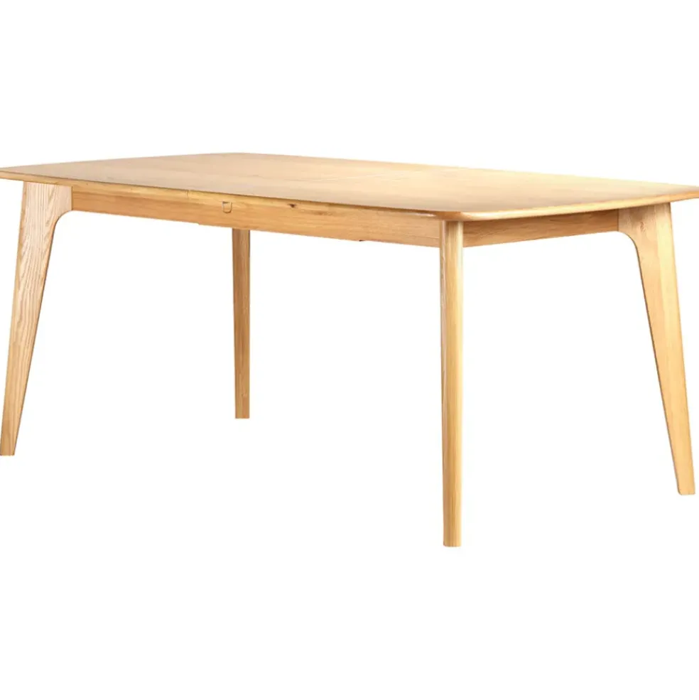 Table de repas avec allonge intégrée en chene naturel 180(+50)x100xh76cm - Sublime