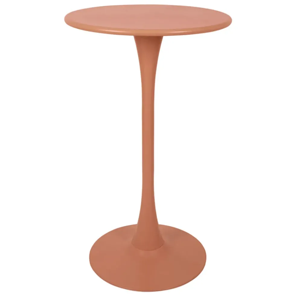 Table haute en fer terracotta d60cm - Lumi