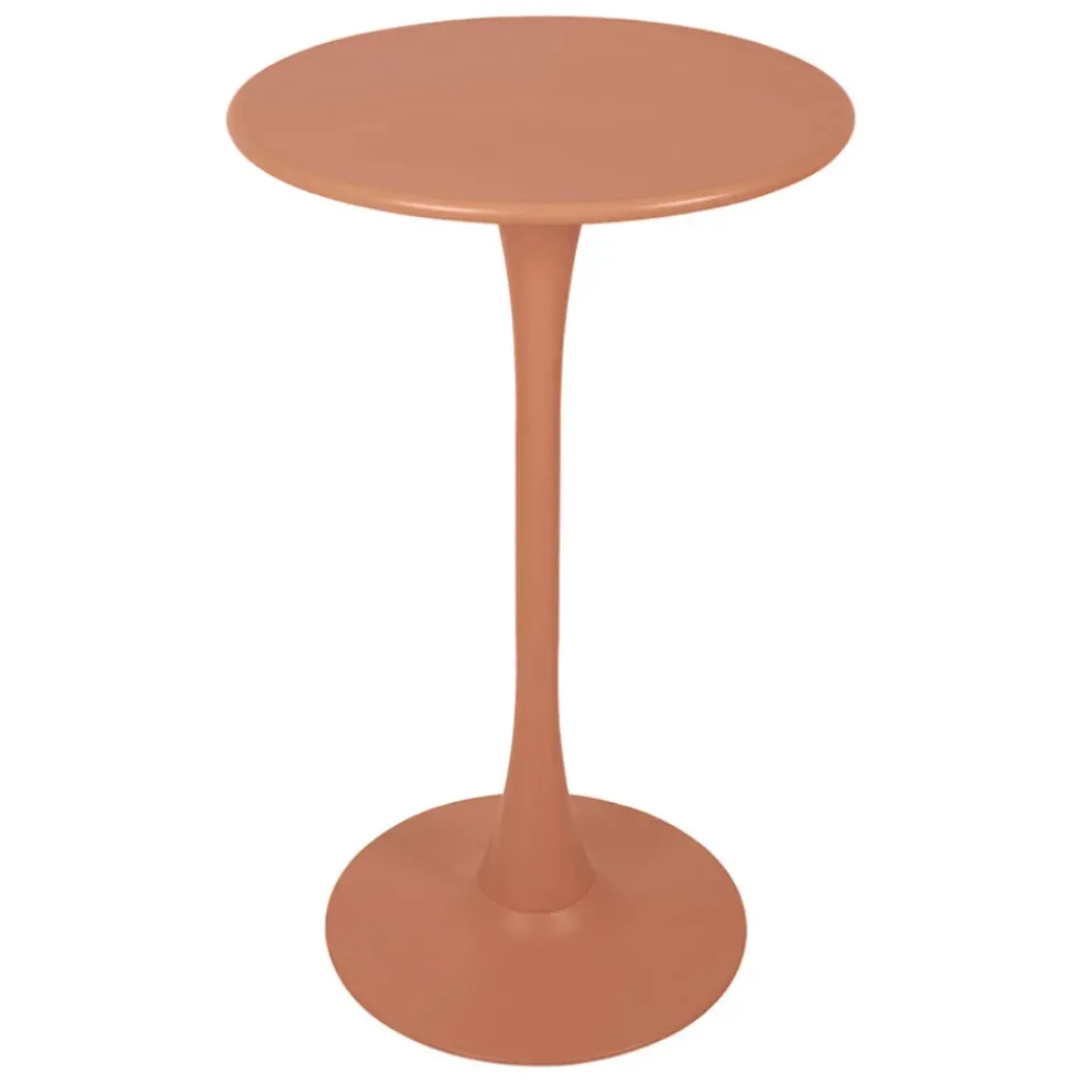 Table haute en fer terracotta d60cm - Lumi
