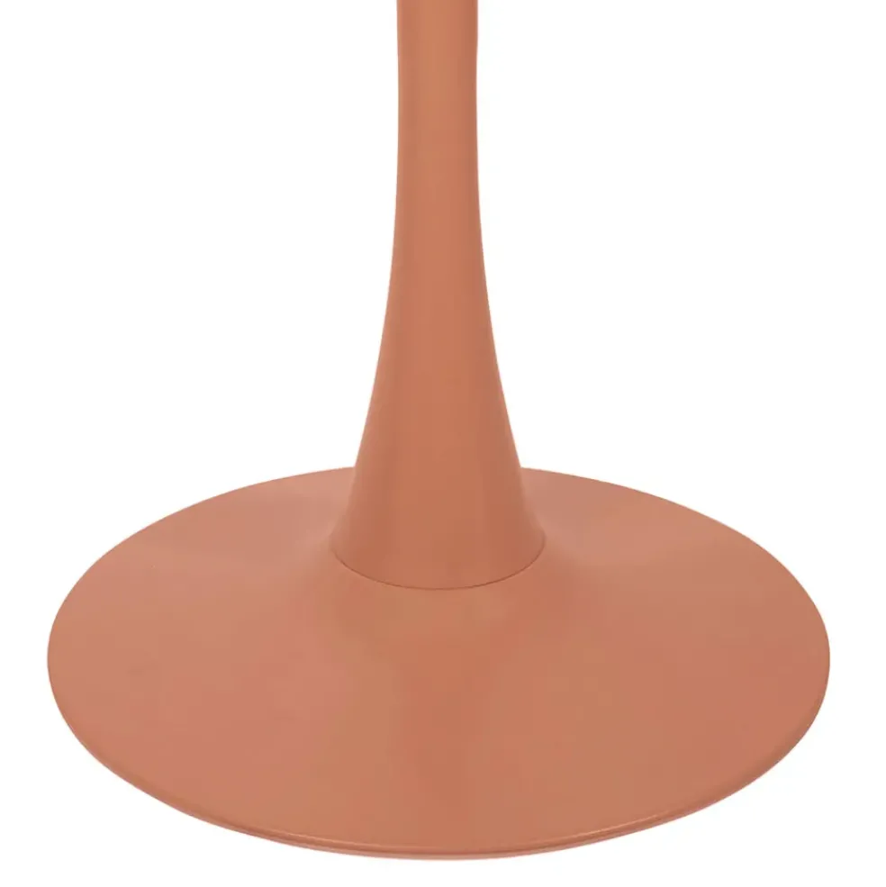 Table haute en fer terracotta d60cm - Lumi