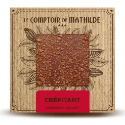 Tablette chocolat au lait petillant 80g