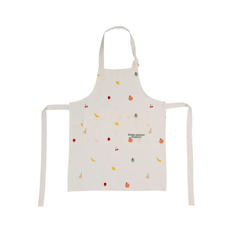 Tablier enfant en coton multicolore - Les Fruits