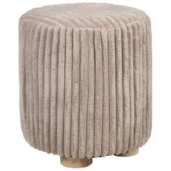 Tabouret en tissu taupe - Klosen