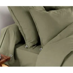 Taie d'oreiller en flanelle romarin 50x70cm - Candice