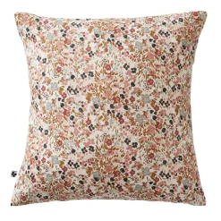 Taie d'oreiller en gaze de coton imprimée pampa 60x60cm - Capucine