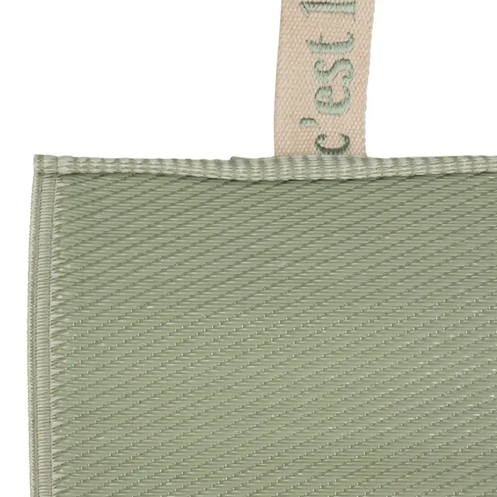 Tapis de plage en tissu vert d'eau 170x70cm - Allegra