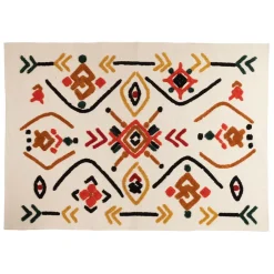 Tapis Titica naturel et Orange 200X140cm