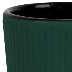 Tasse en fonte vert 12cl - Tresse