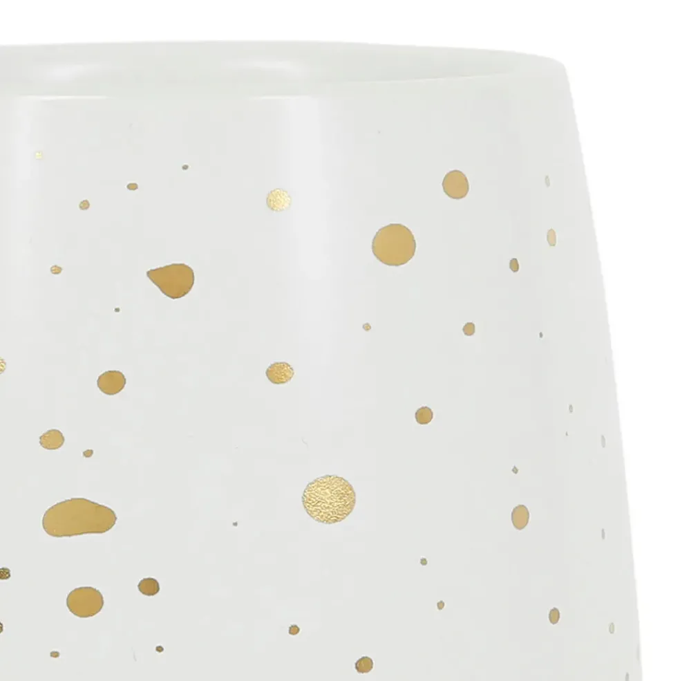 Tasse en grès blanc et doré 20cl - Astre