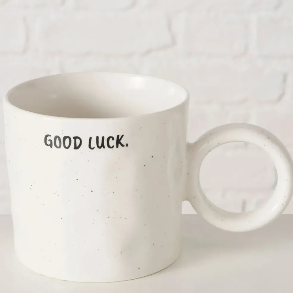 Tasse en porcelaine Good luck 36cl - Jumbo