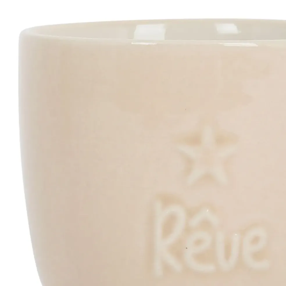 Tasses x2 beige 15cl en grès - famille