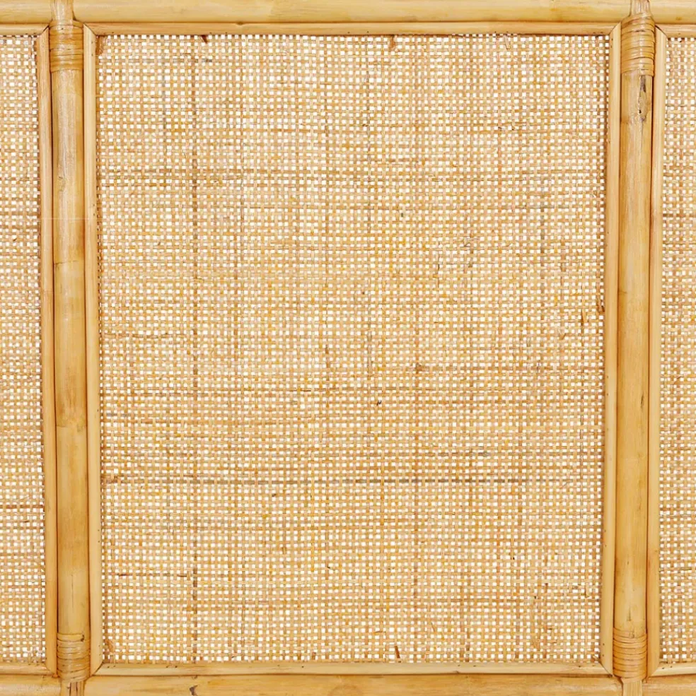 Tete lit en rotin naturel 160x100 - Balamea