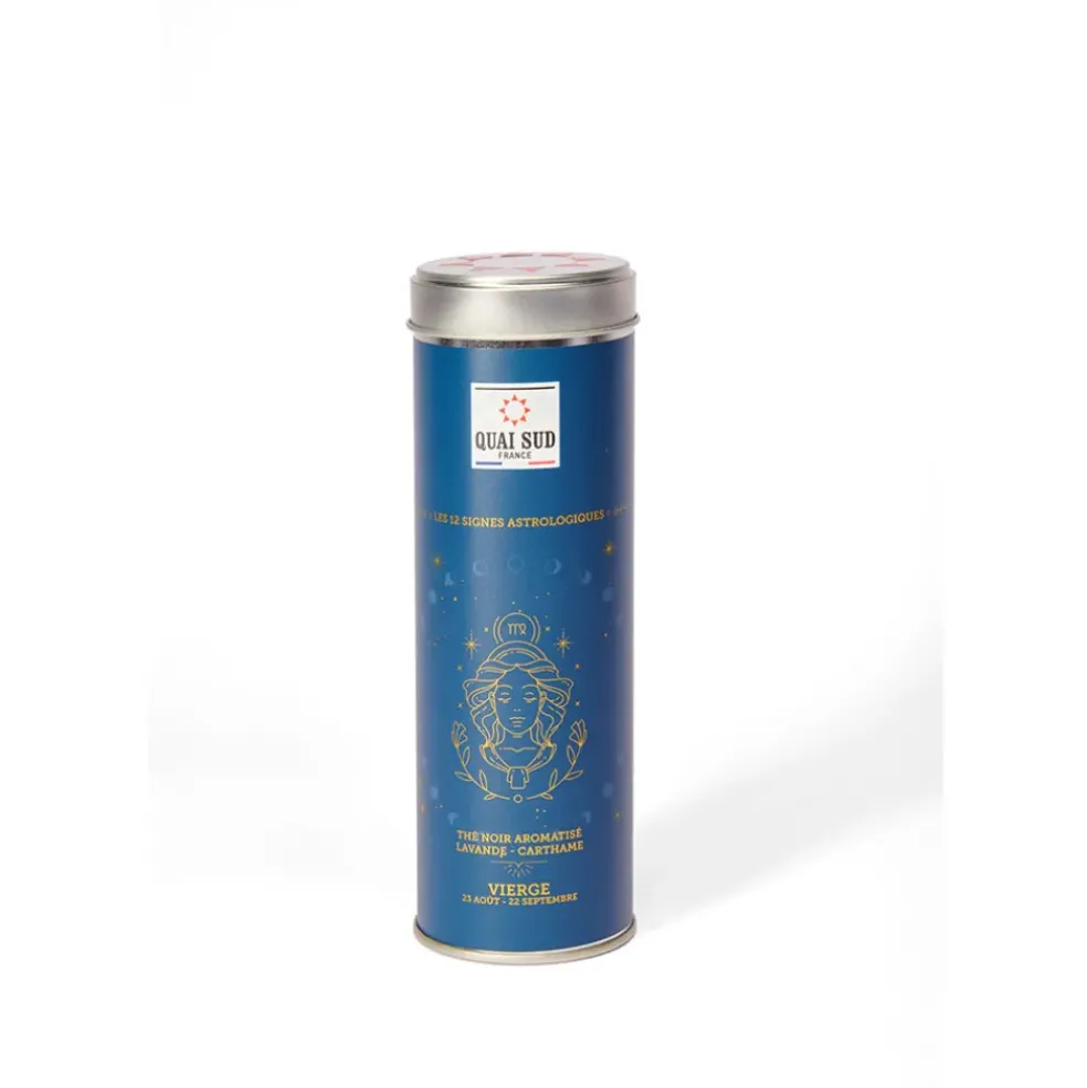 Thé de la vierge (thé noir lavande-carthame) boîte ronde 50 g