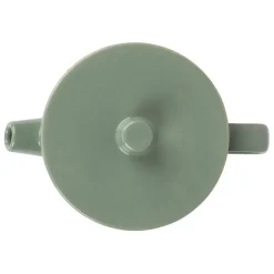 Théière avec filtre en grès sauge 90cl - cannelé