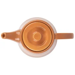 Théière avec filtre terracotta 1.1l en porcelaine - sweet leaves