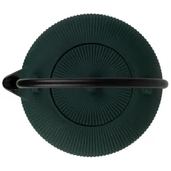Théière en fonte et inox vert 1L - Tresse