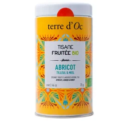 Tisane abricot tilleul fraise- pot en métal - 70g ab