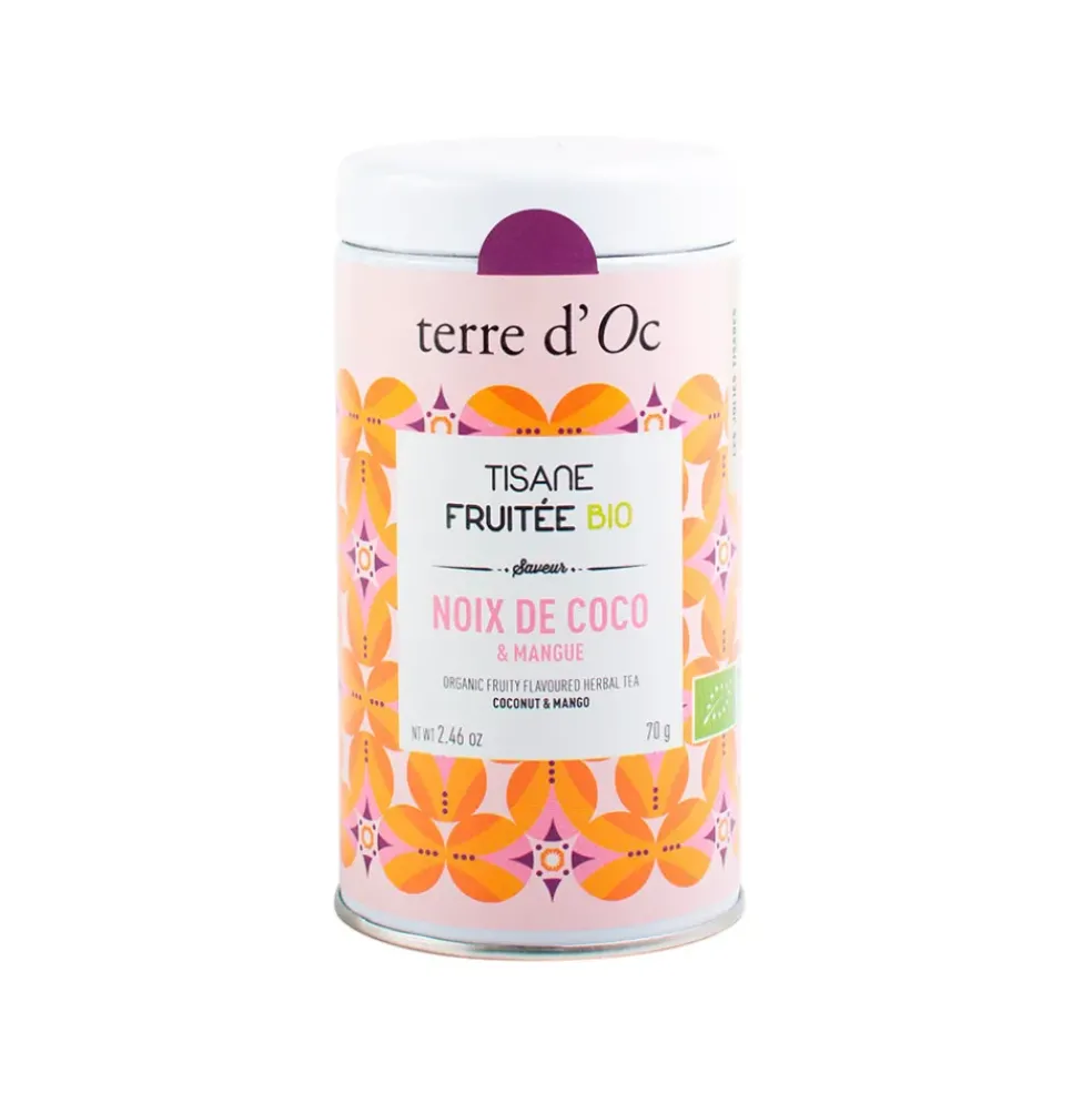 Tisane fruitée bio saveur noix de coco et mangue 70g