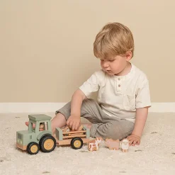 Tracteur avec remorque en bois - Little Farm